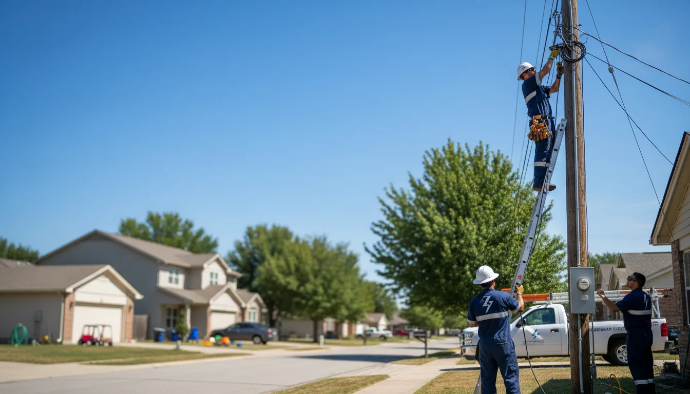 Residential electrician providing installation services in Honeyville, UT